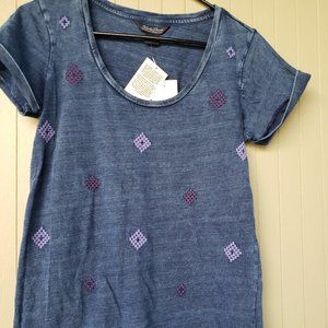 Lucky Brand denim  T-shirt top NWT